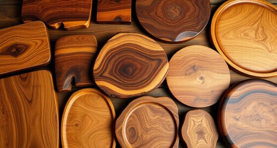 elegant olive wood serving trays