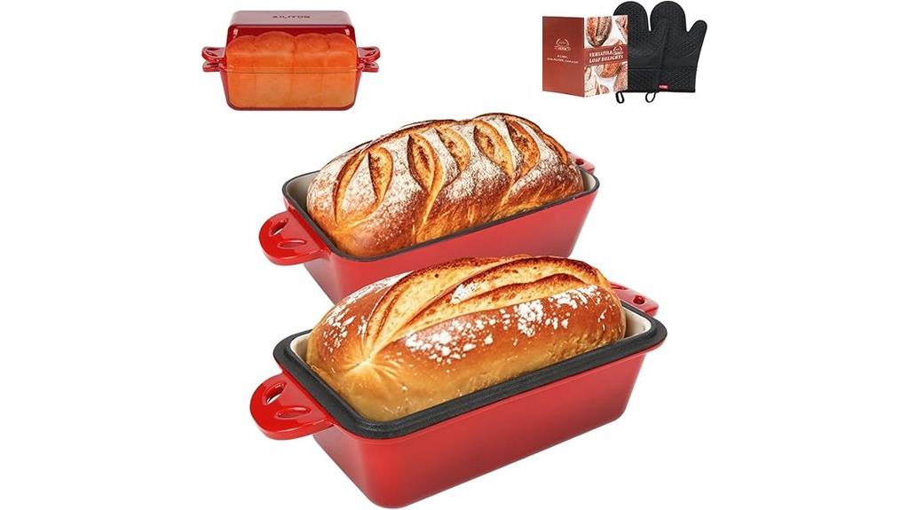 enameled cast iron loaf