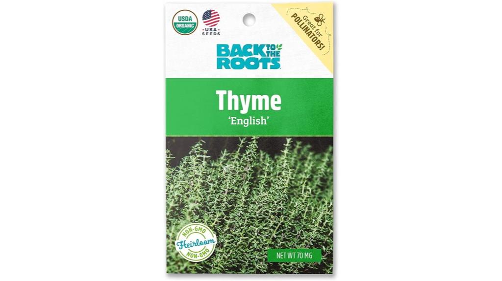 english thyme seed packet