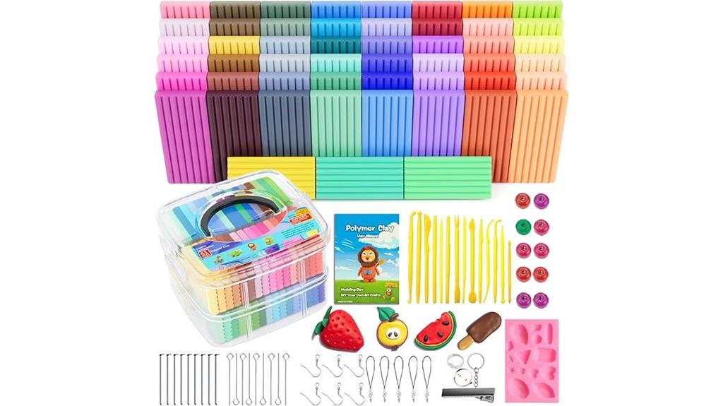 fifty one color polymer clay