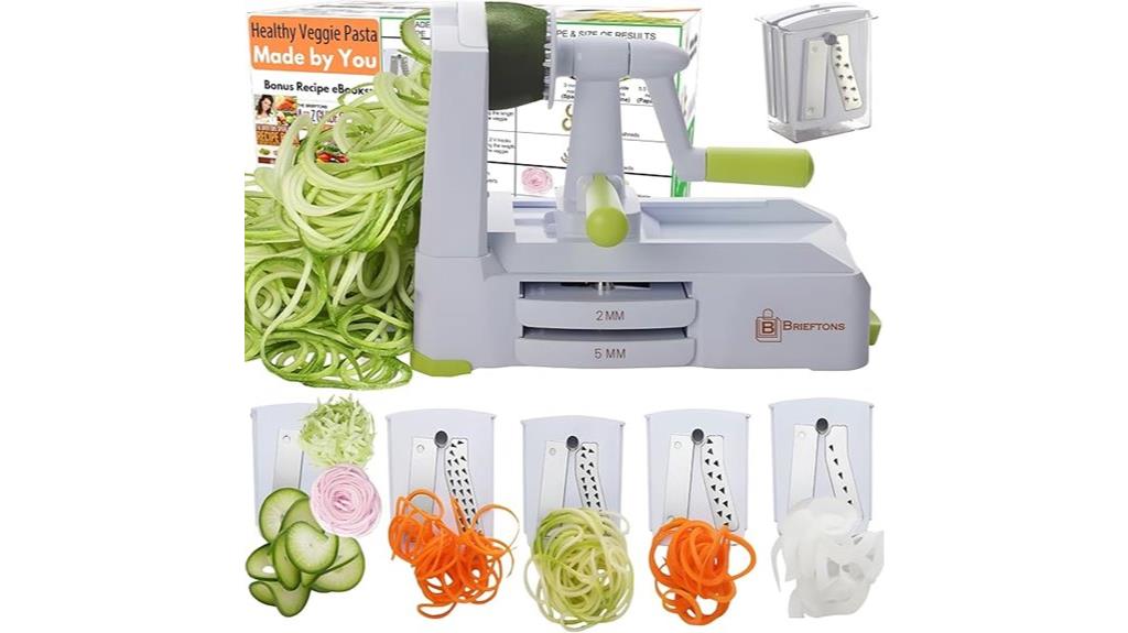 five blade vegetable spiralizer