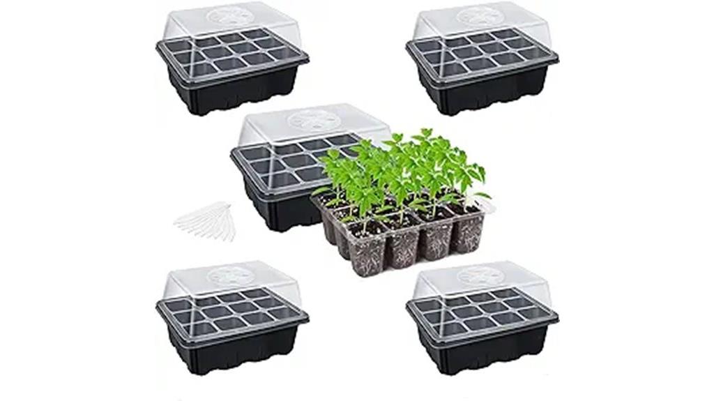 five pack seedling trays