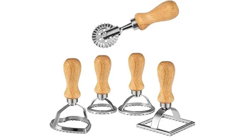five piece ravioli stamps
