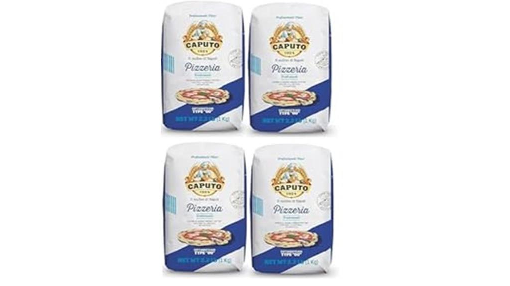 four 1kg packs flour