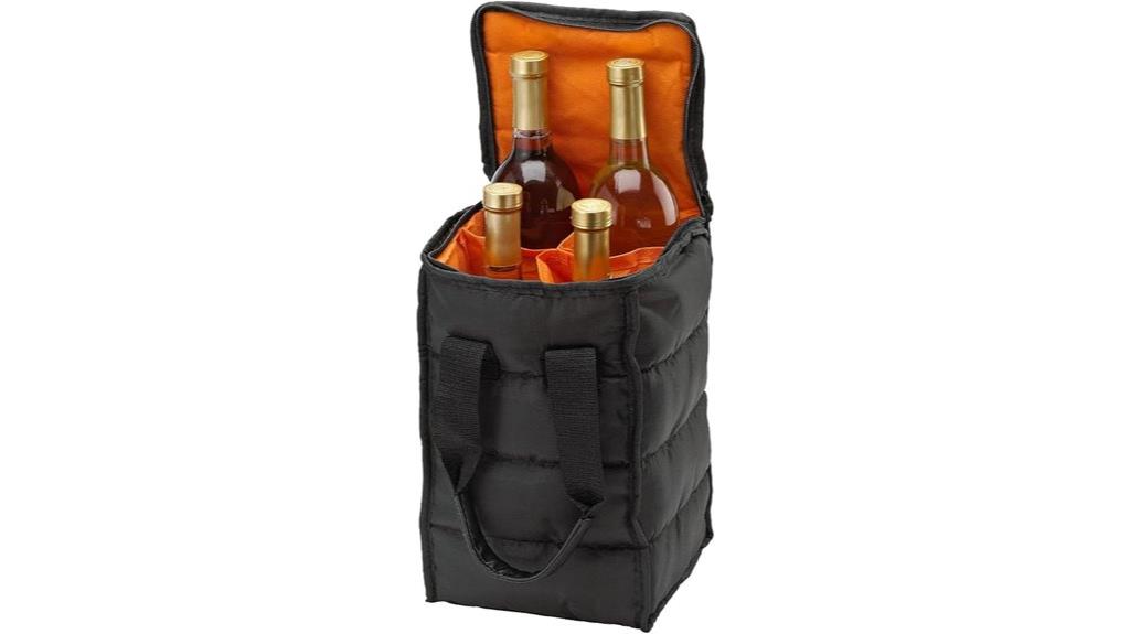 four bottle wine tote