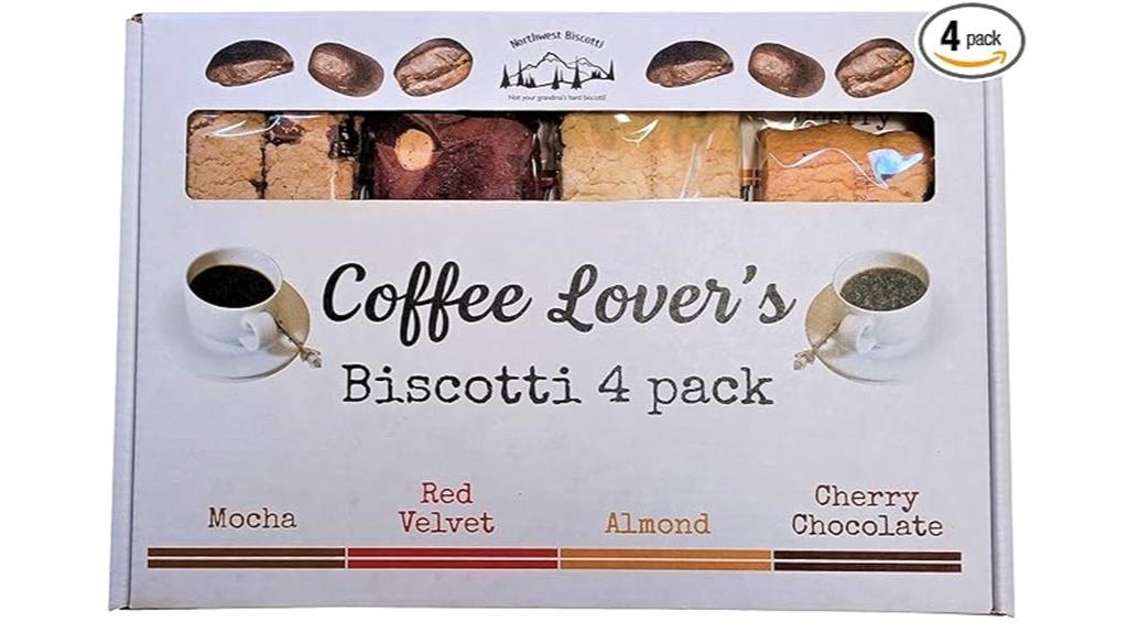 four flavor biscotti gift box