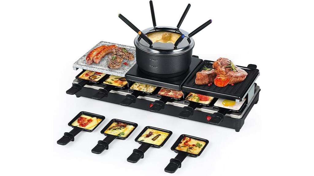 four in one raclette grill