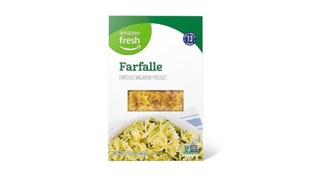 fresh farfalle pasta