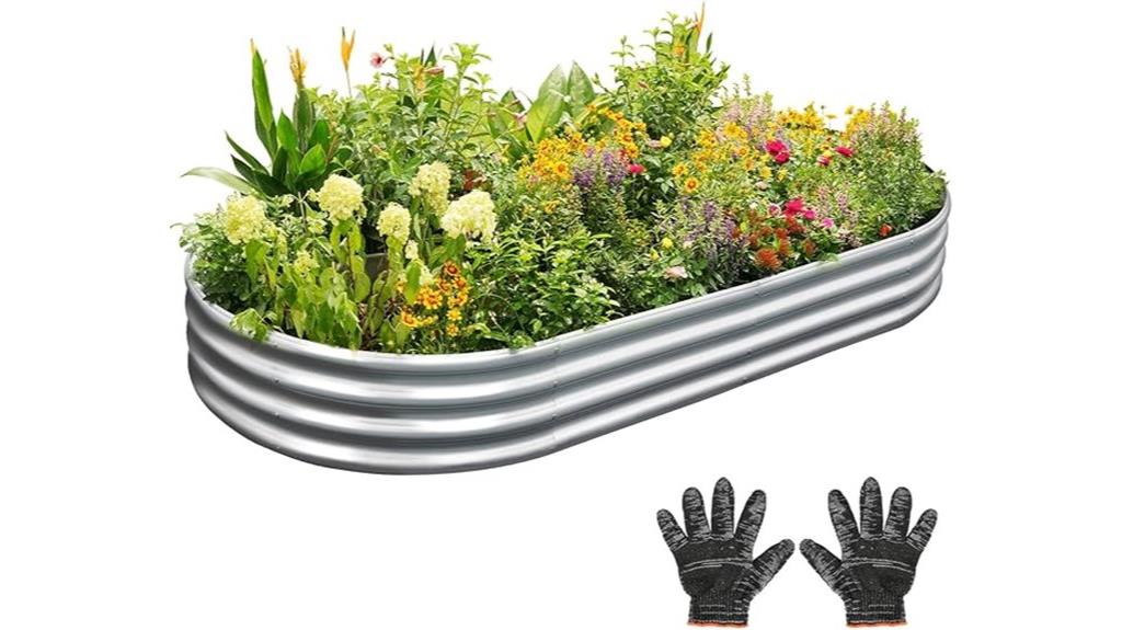 galvanized raised garden bed