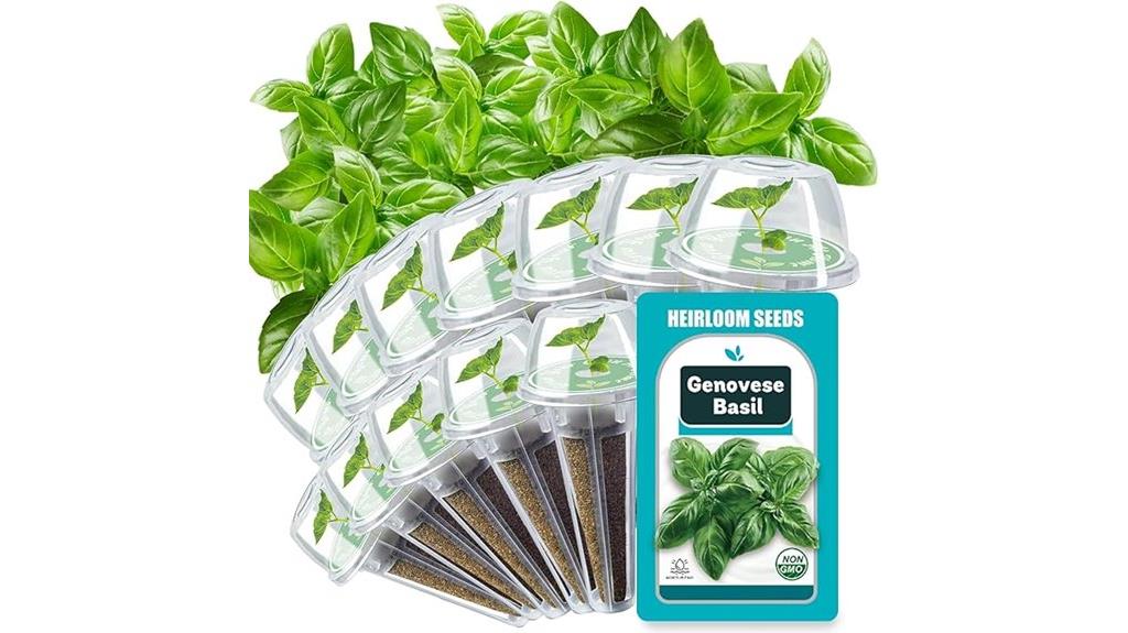 genovese basil hydroponic pods