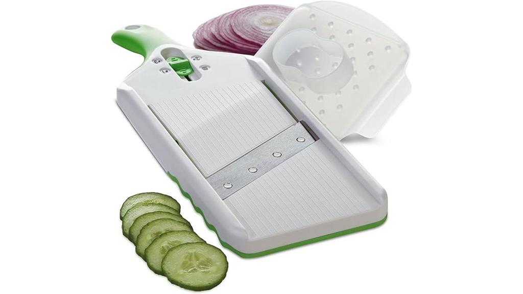 green mandoline slicer