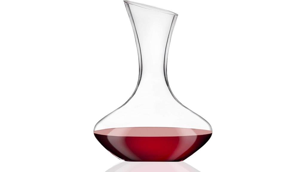 hand blown wine decanter