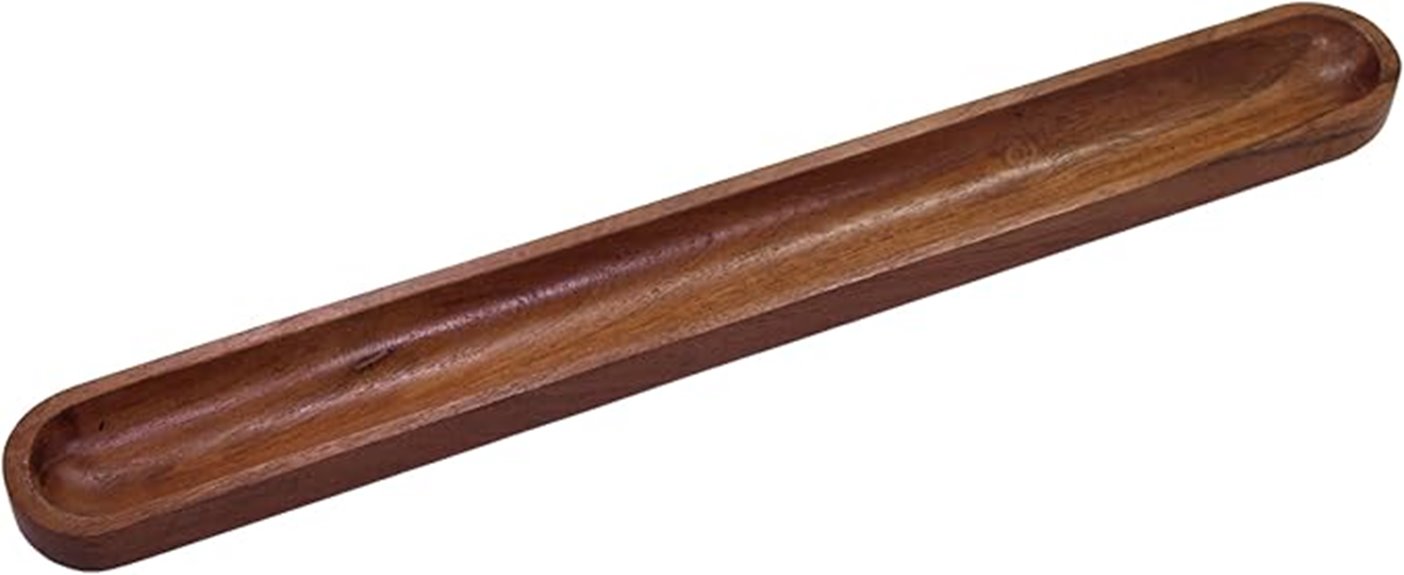 hand carved acacia tray