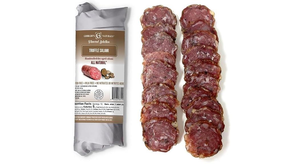 handcrafted italian truffle salami