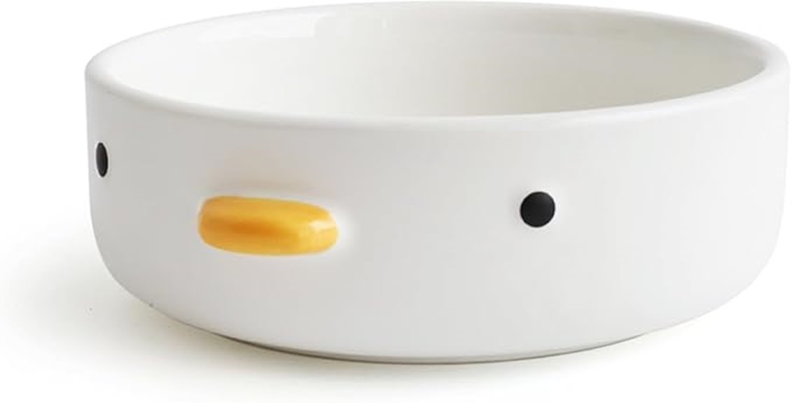 handmade ceramic duck bowl