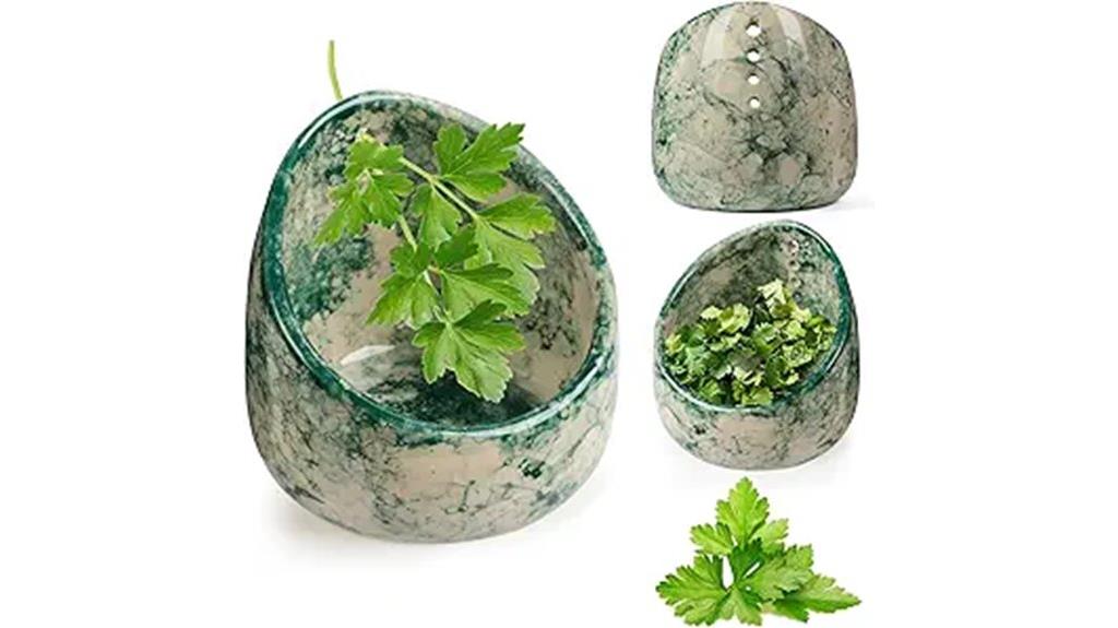 handmade ceramic herb peeler