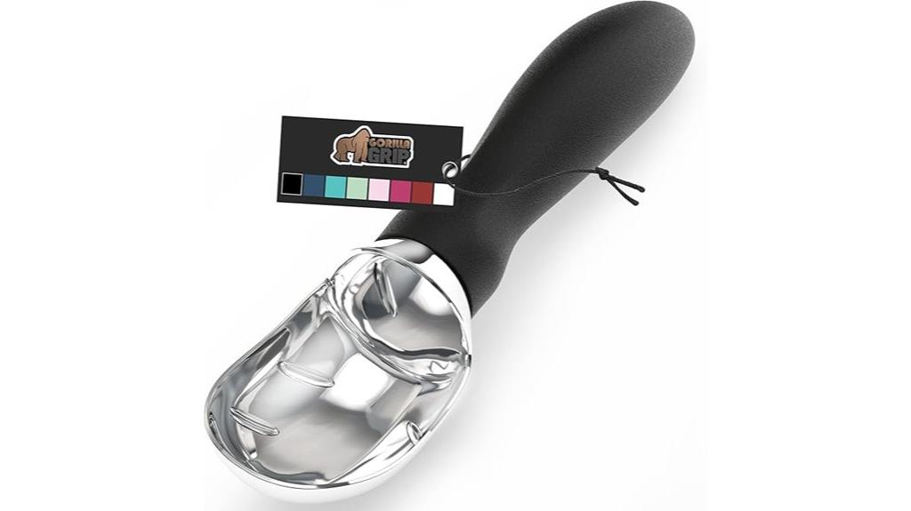 heavy duty ergonomic ice scoop