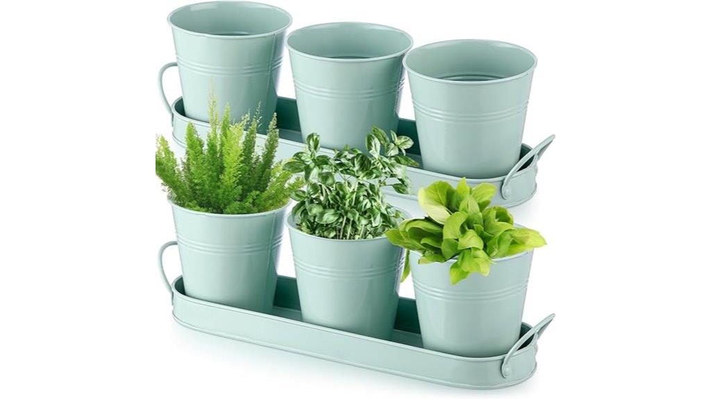 herb garden planter set