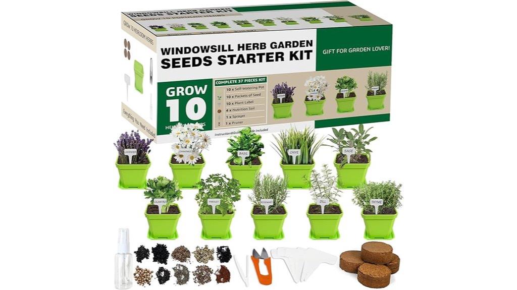 herb gardening starter set