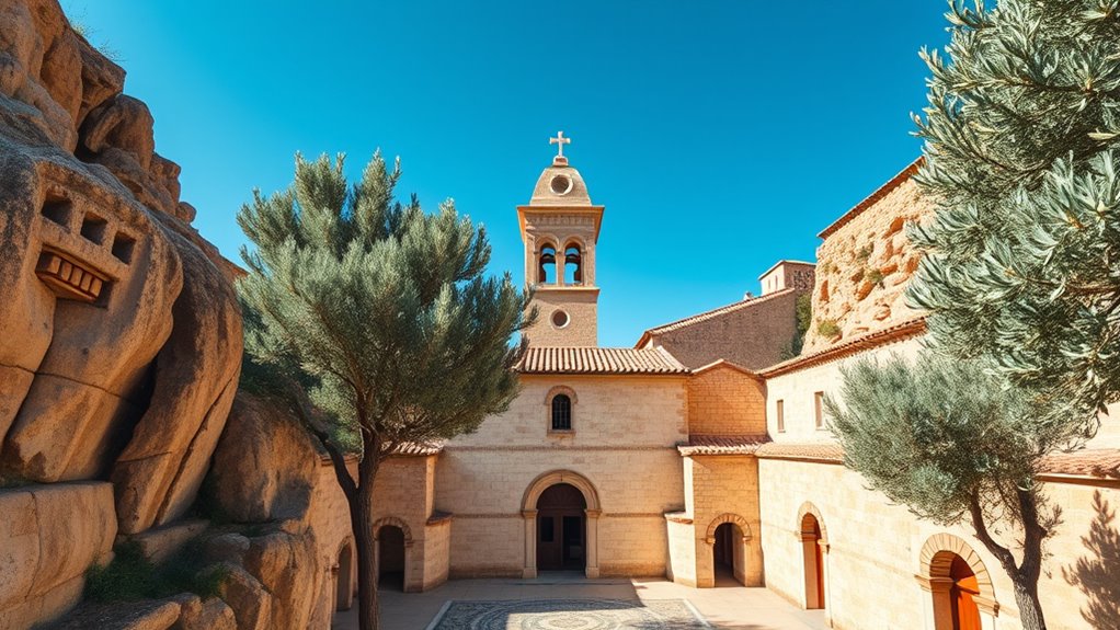 historic rustic monastery architecture