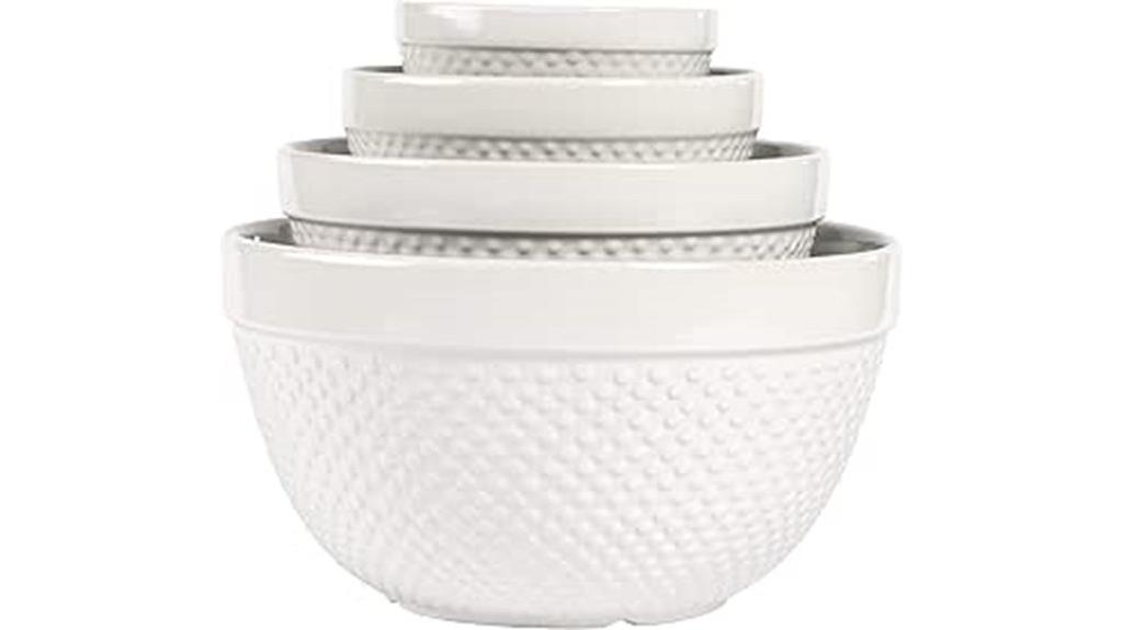 hobnail style nesting bowls