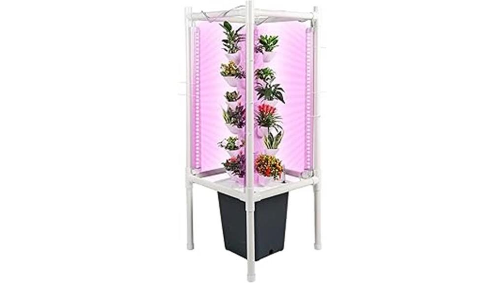 hydroponic tower with pods