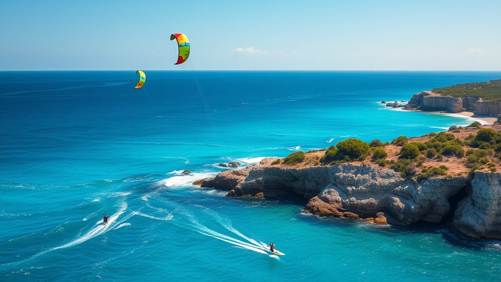 ideal sardinian water sports conditions