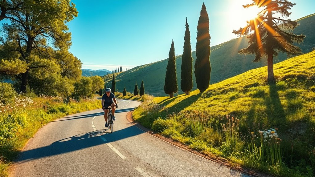 ideal spring and fall cycling