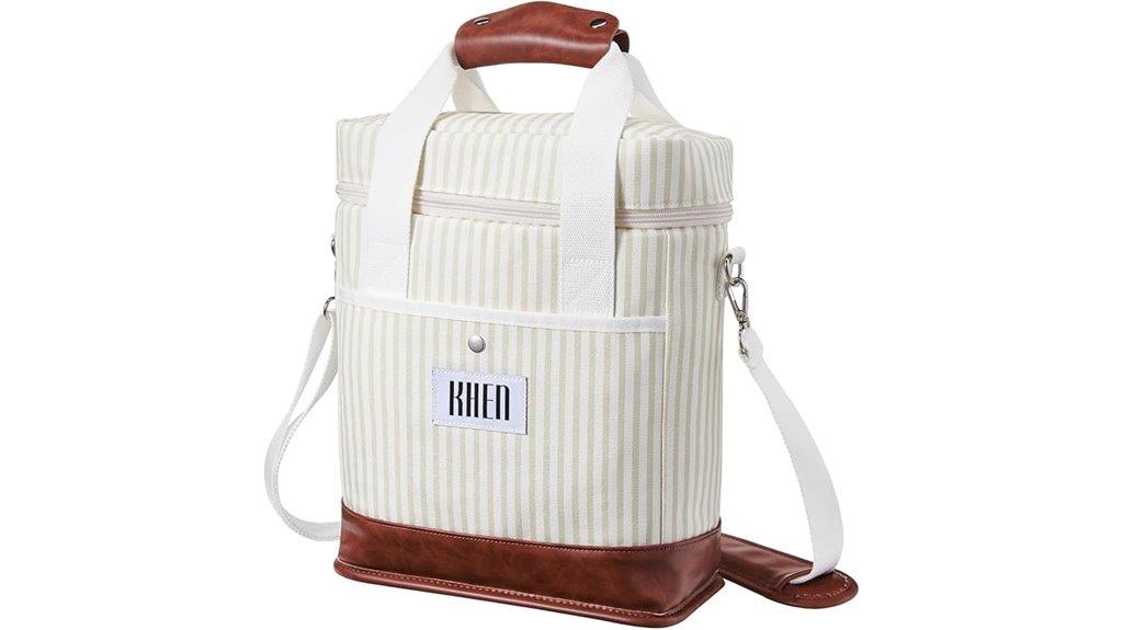 insulated dual bottle carrier