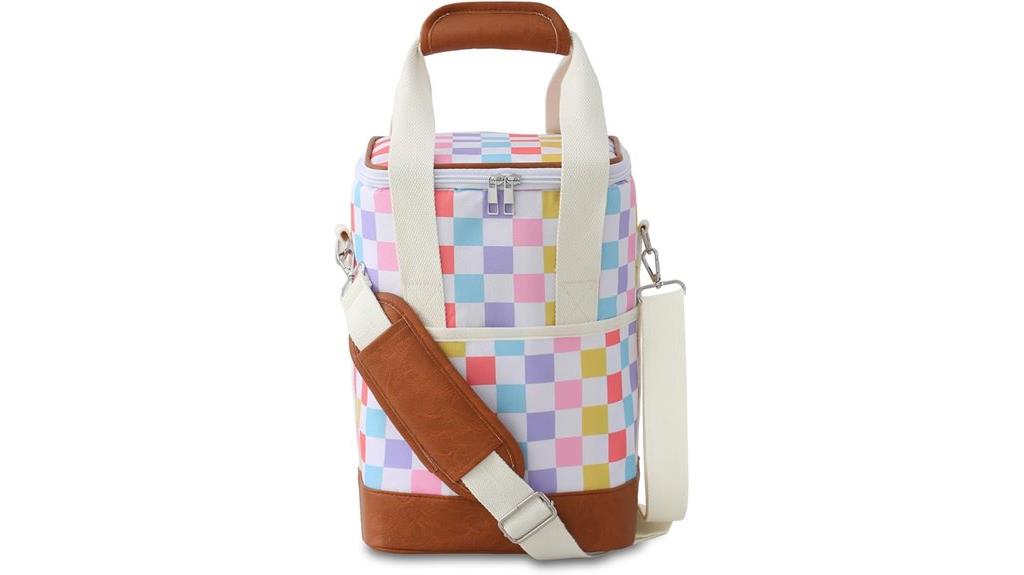 insulated leakproof wine tote