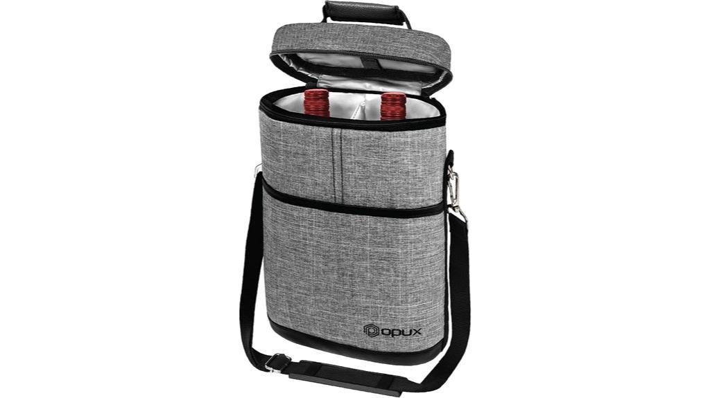 insulated two bottle carrier