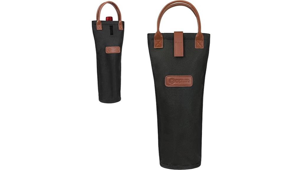 insulated wine carrier tote