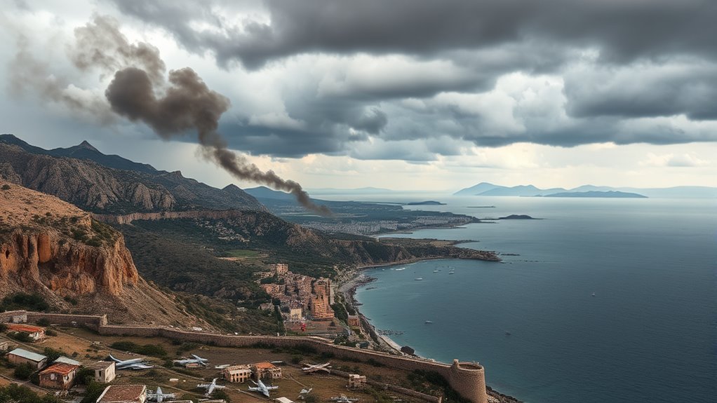 intense sardinian bombing campaigns