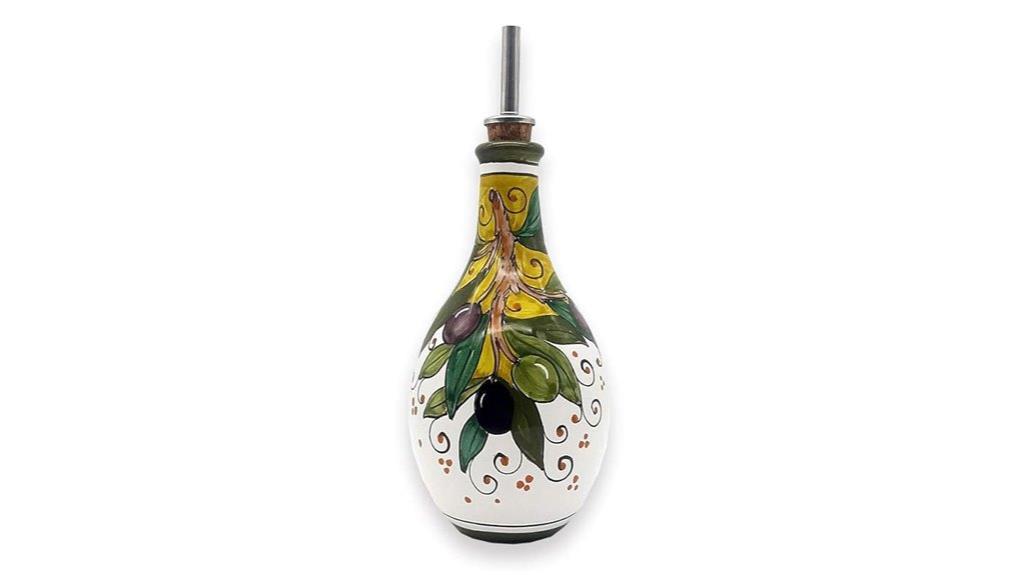italian ceramic olive oil dispenser