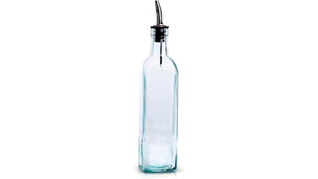 italian glass olive oil bottle