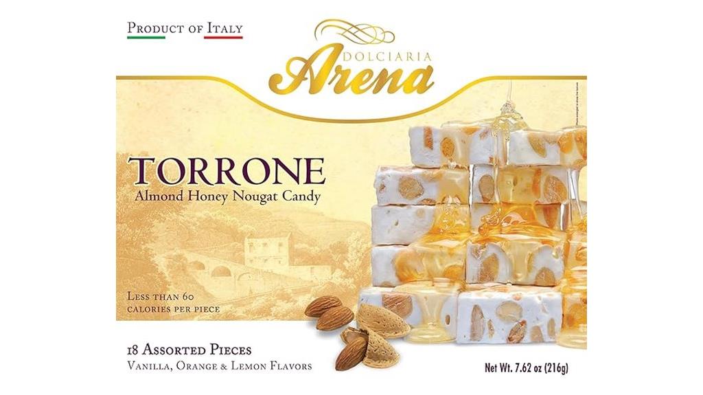 italian torrone candy box
