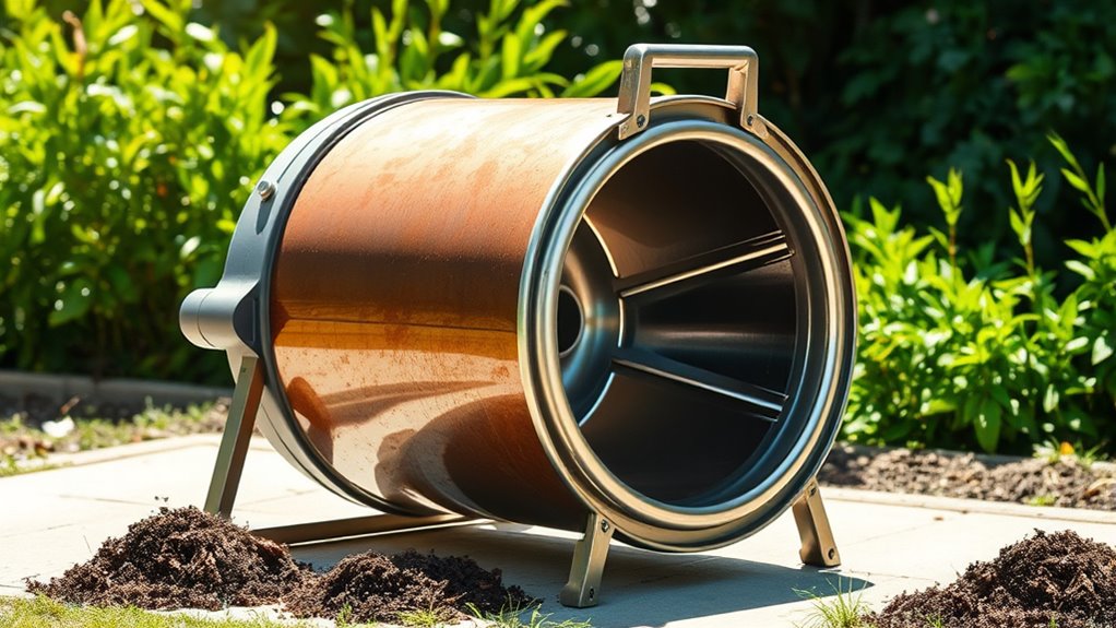 key compost tumbler features