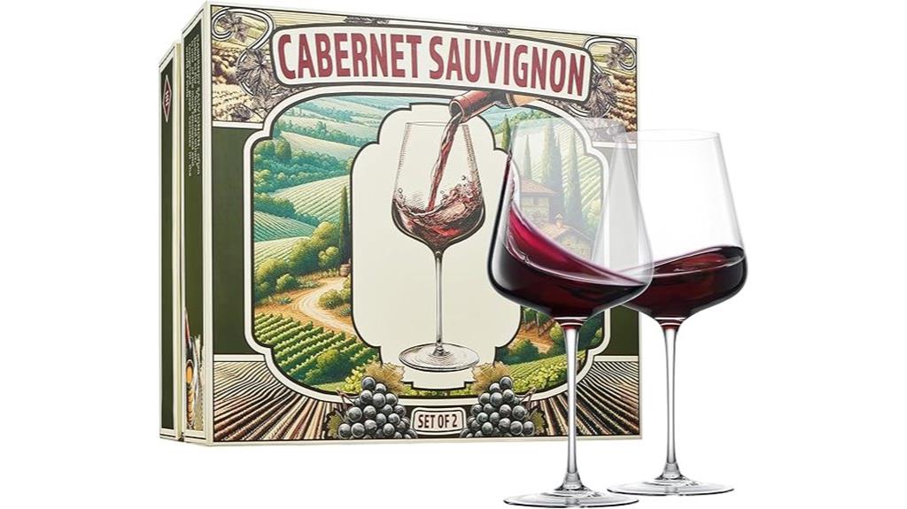 khen cabernet glasses set