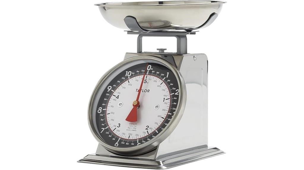 kitchen scale with bowl