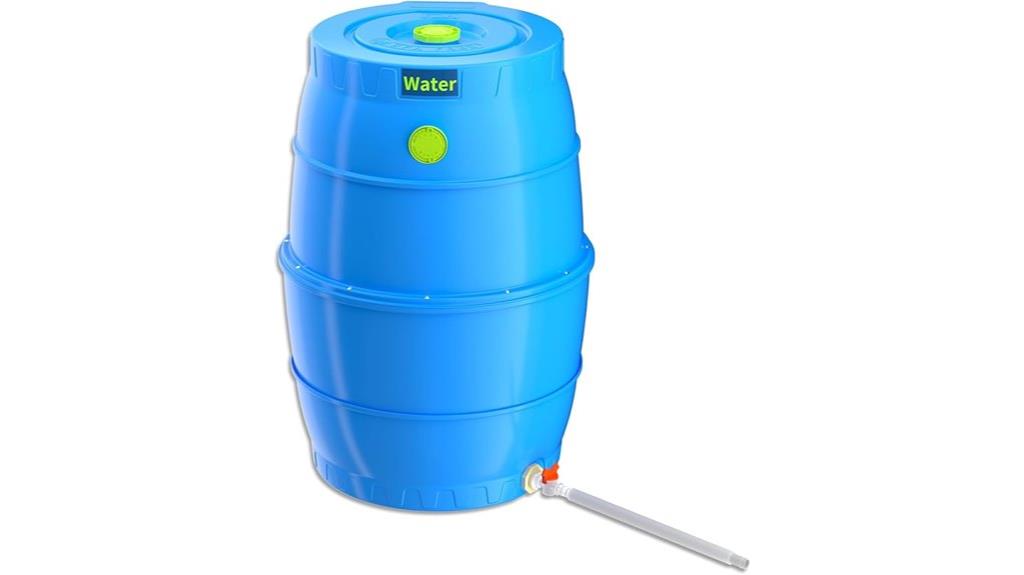 large 50 gallon water barrel