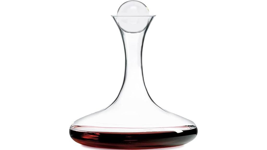 large lead free crystal decanter