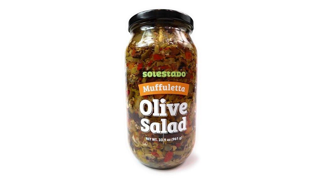 large olive salad jar