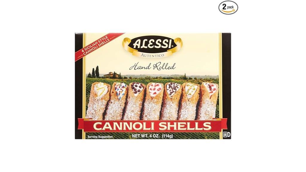large sicilian cannoli shells