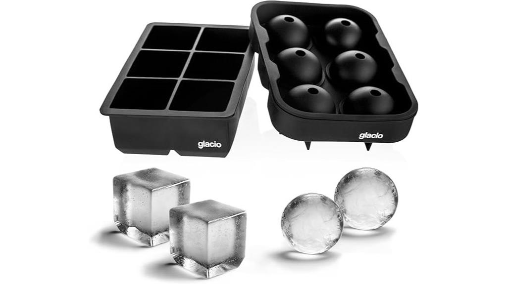 large silicone ice molds