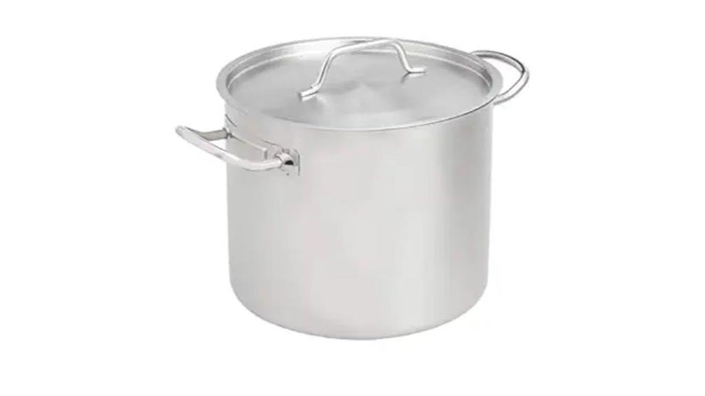 large stainless steel stock pot