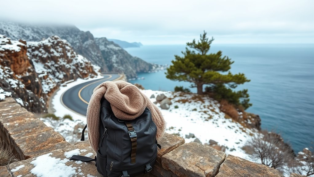 layered winter travel essentials