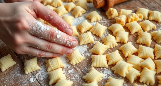 making traditional sardinian gnocchetti