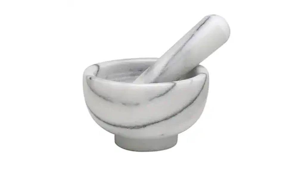 marble mortar and pestle