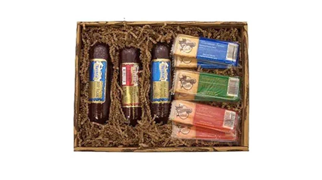 meat and cheese gift basket