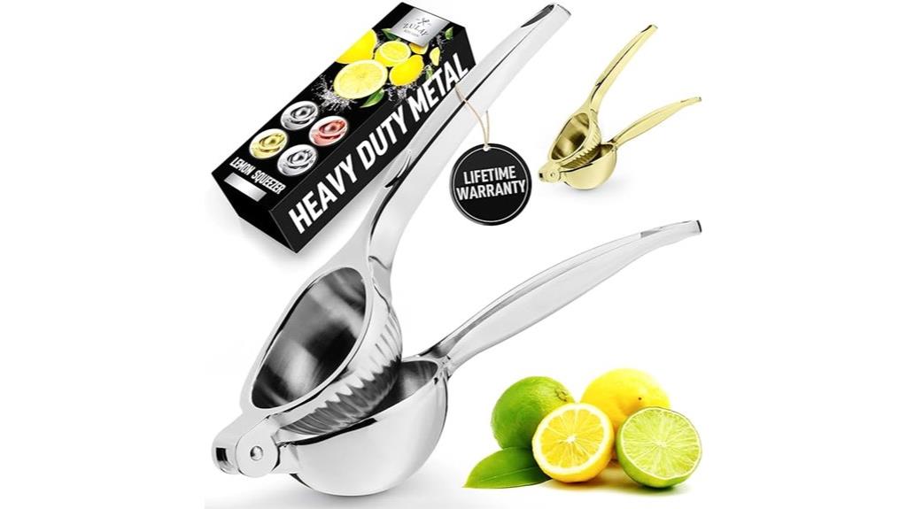 metal lemon squeezer